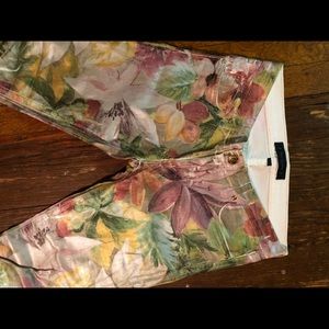 Juicy Couture Metallic Floral pants